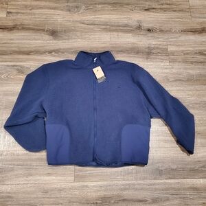 Nike Mens Club Fleece Winterized Full Zip Sherpa Jacket XXL Navy Blue NW…